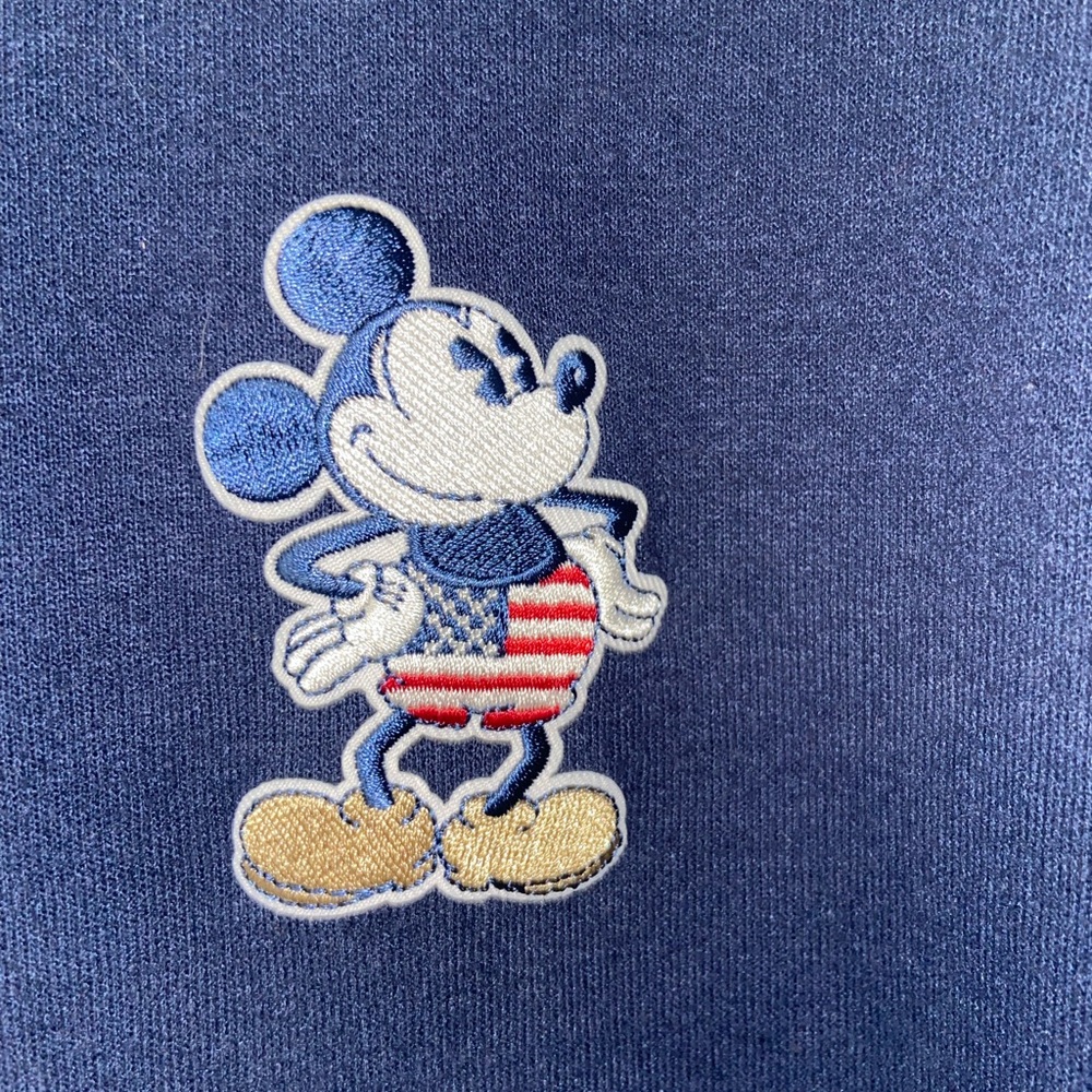 Epcot World Showcase Disney Parks Zip Up Mickey USA States Blue Hoodie Jacket - Picture 3 of 6